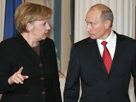 А.Меркель и В.Путин. Фото с сайта politklass.ru