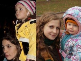 Мария Алехина и Надежда Толоконникова с детьми. Фото: artprotest.org