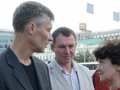 Ройзман и Бурмистров на встрече. Фото: znak.com