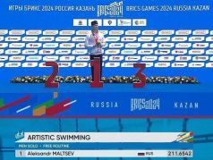 Александр Мальцев, единственный синхронист на Играх БРИКС. Фото: t.me/vityakravchenko