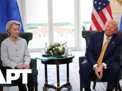 Урсула фон дер Ляйен и Дональд Трамп. Фото: YouTube Урсула фон дер Ляйен и Дональд Трамп. Фото: YouTube